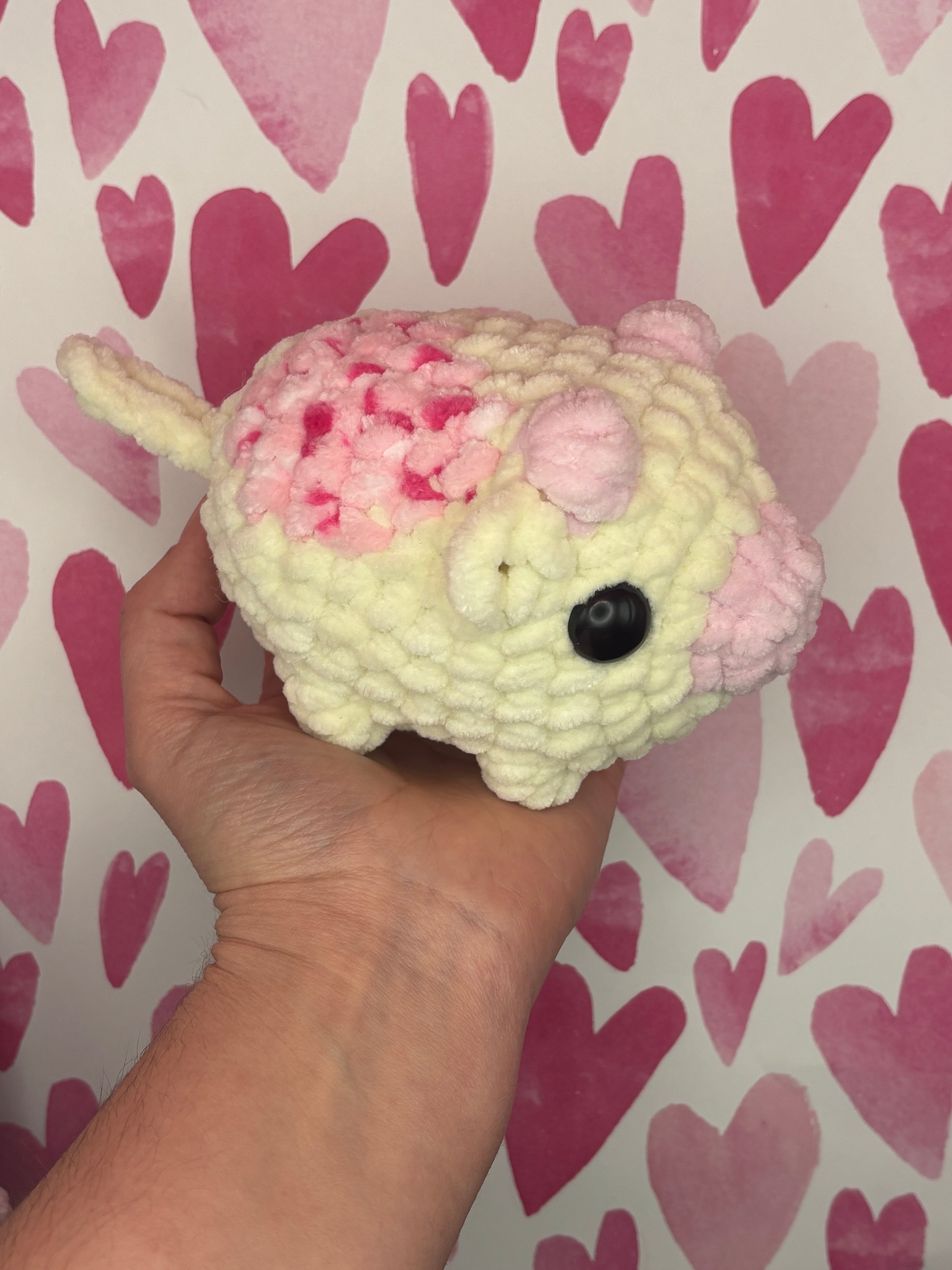 Small valentine cow
