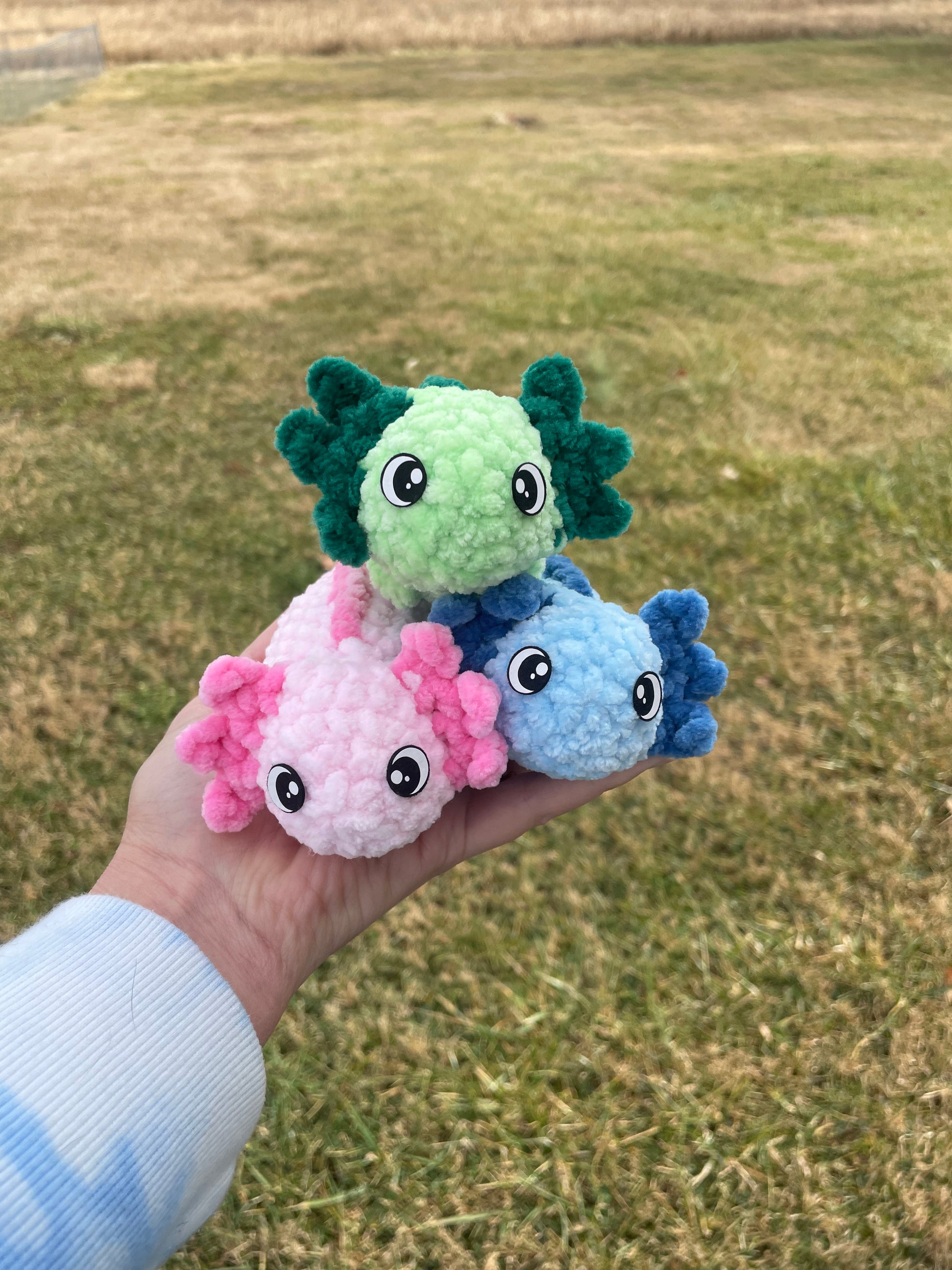 Lise & Stitch - Axolotl CROCHET KIT (english see below) Le kit avec tout le  nécessaire pour crocheter votre petit Axolotl est disponible dans ma  boutique  ! Disponible en trois couleurs 